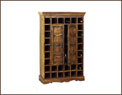 30 Hole Cubic Shelves, 2 Door Wine Rack 